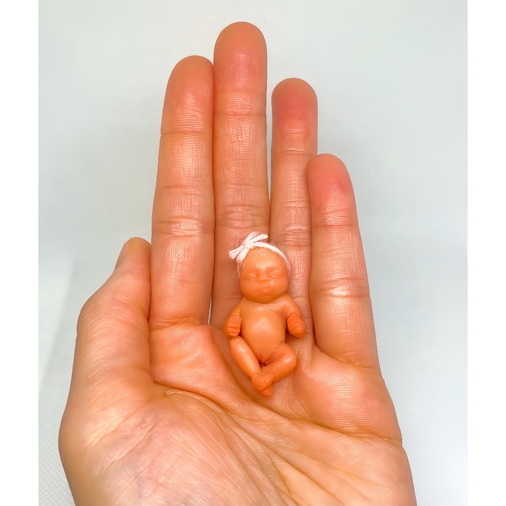 Ooak Miniature Polymer Clay Baby Doll (1.50" in.)
